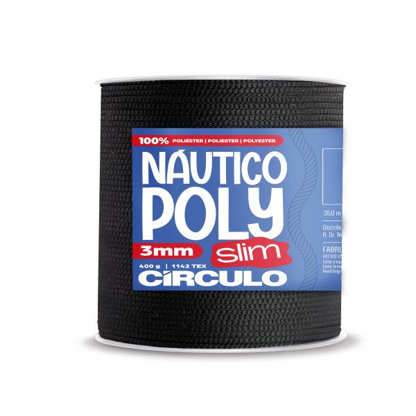 FIO NAUTICO POLY SLIM 3MM - COR 8990 PRETO